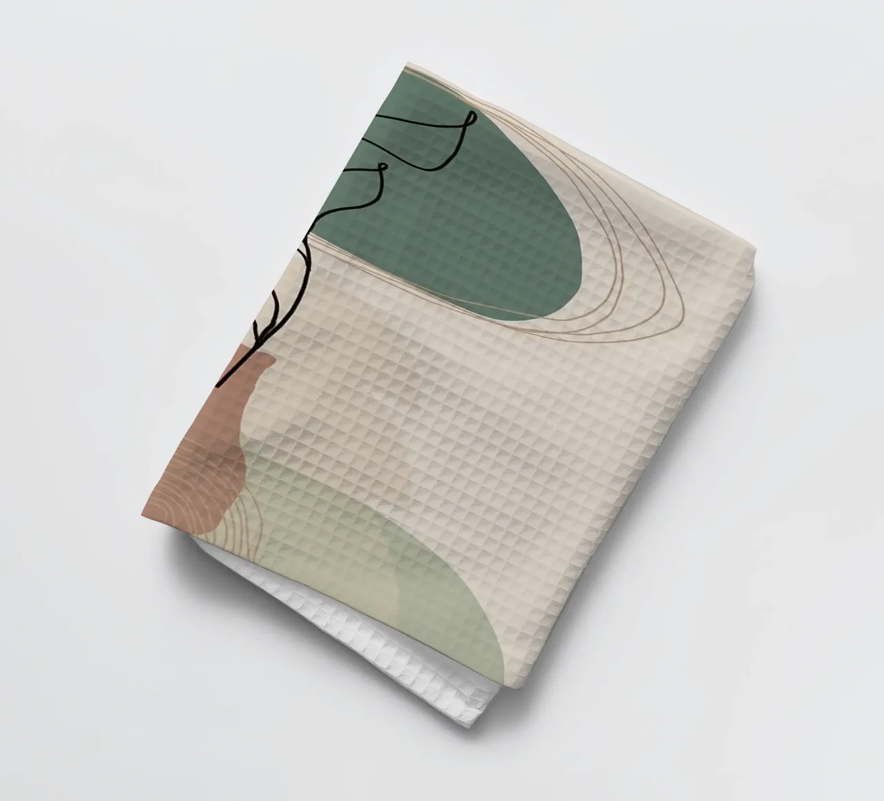 vase tea towel by Abstract Botanical Art