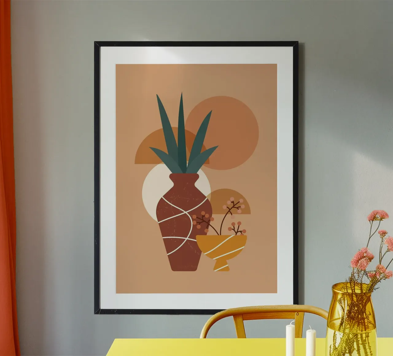 vase hahnemühle by Abstract Botanical Art