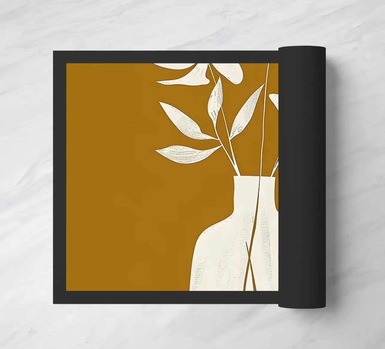 vase doormat by Abstract Botanical Art