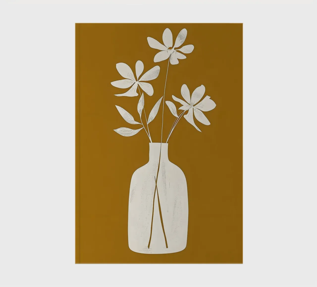 vase notebook by Abstract Botanical Art