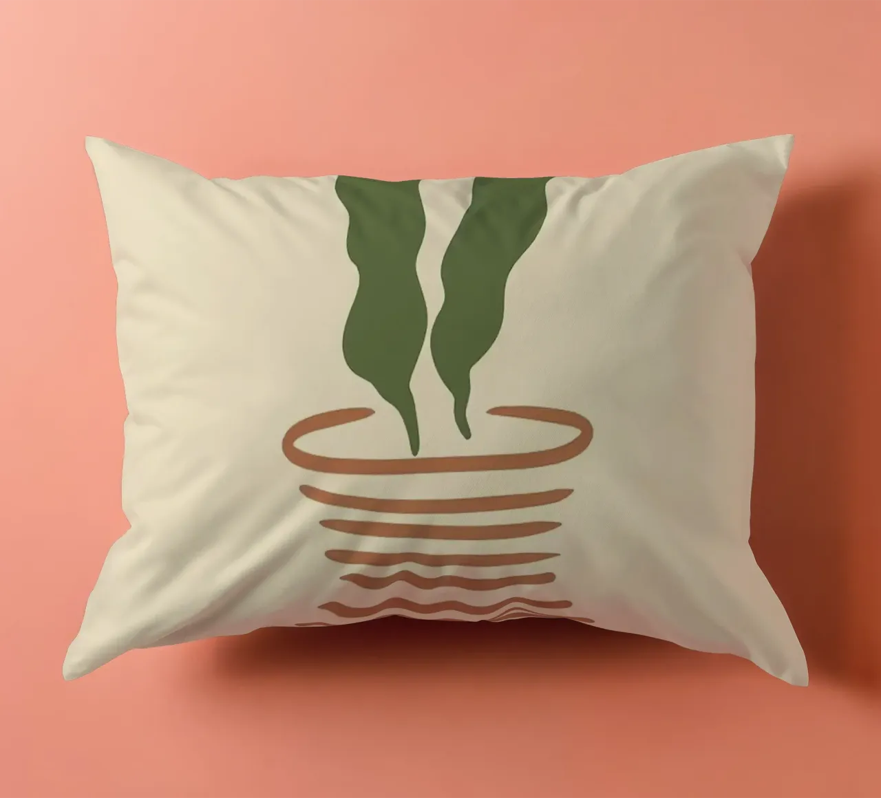 vaso cuscino da Abstract Botanical Art