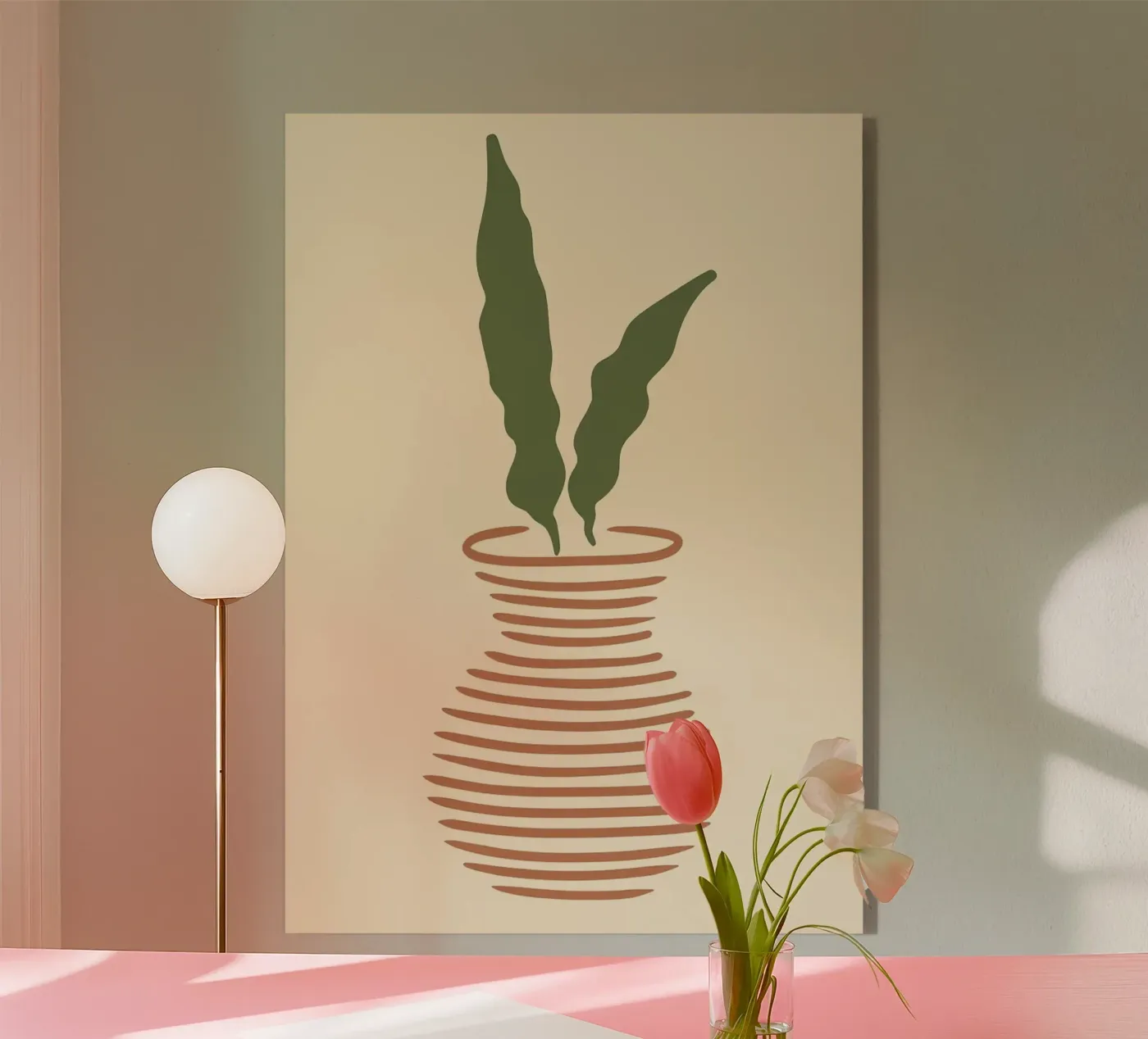 vaso plexiglass da Abstract Botanical Art