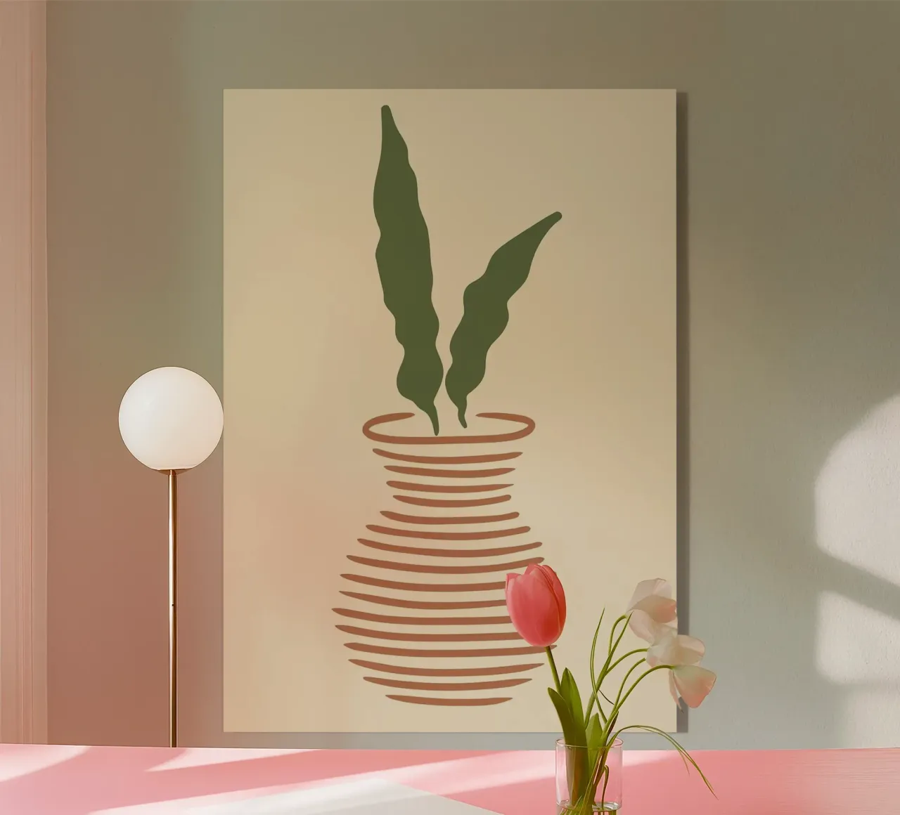 vaso plexiglass da Abstract Botanical Art