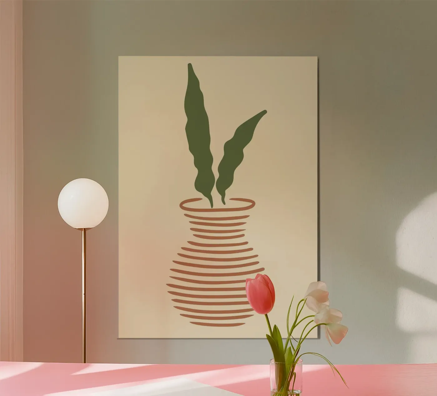 vase poster by Abstract Botanical Art