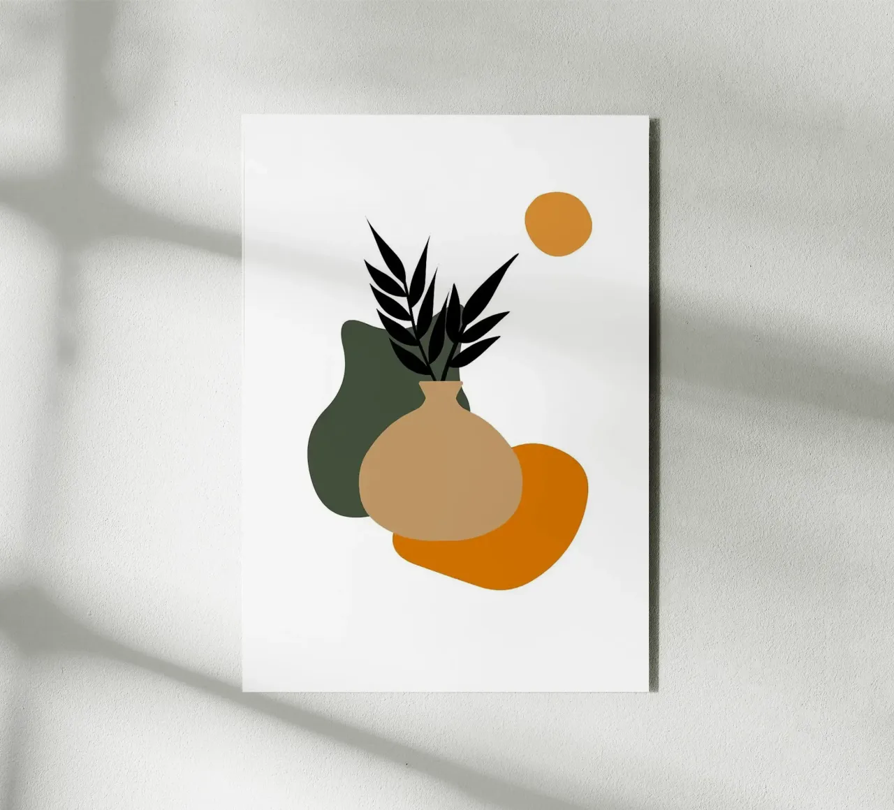 vaso alluminio dibond da Abstract Botanical Art