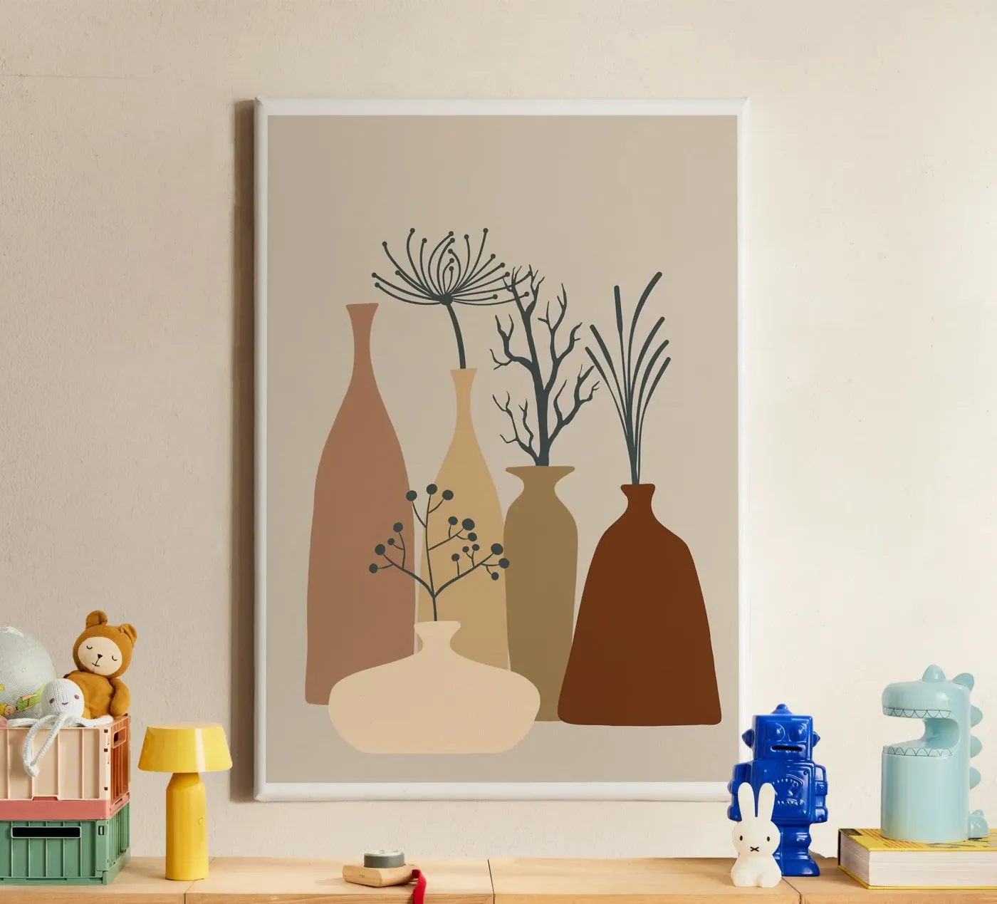 vasi tela da Abstract Botanical Art