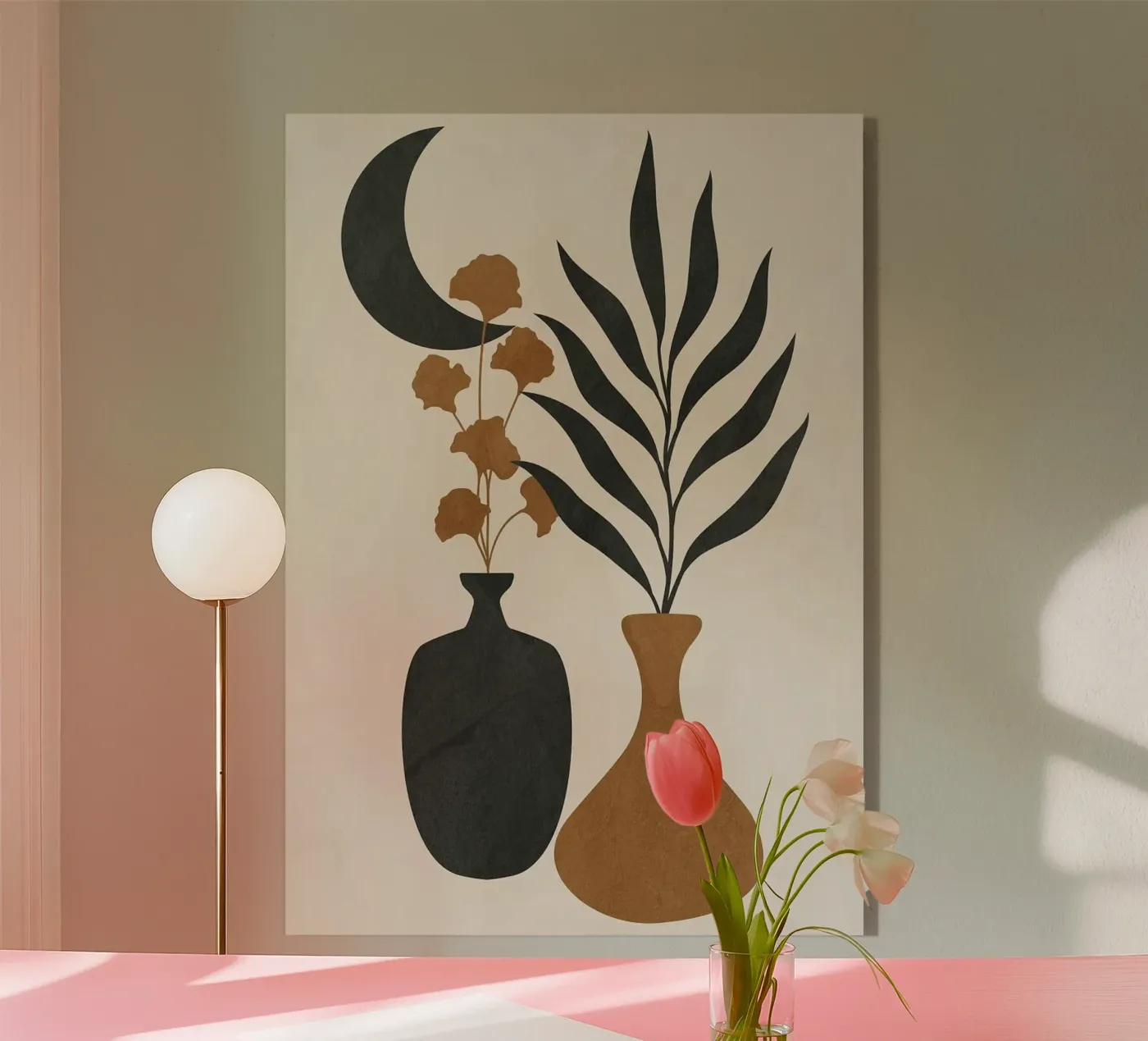 vases plexiglas de Abstract Botanical Art