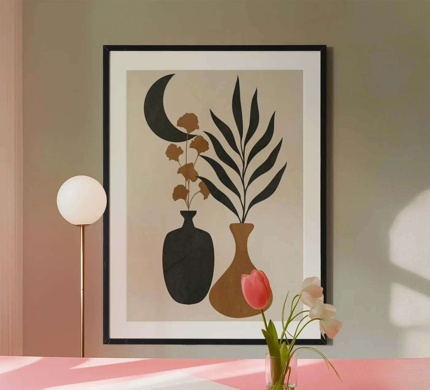 vases poster by Abstract Botanical Art