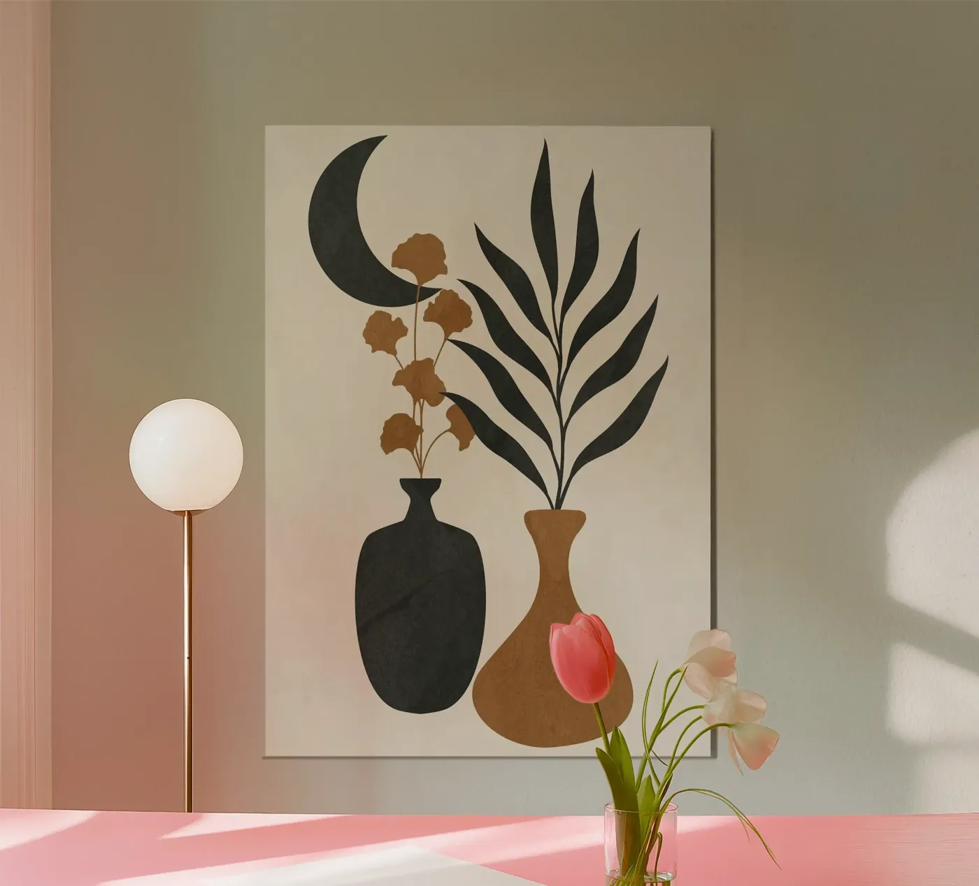 vases poster by Abstract Botanical Art