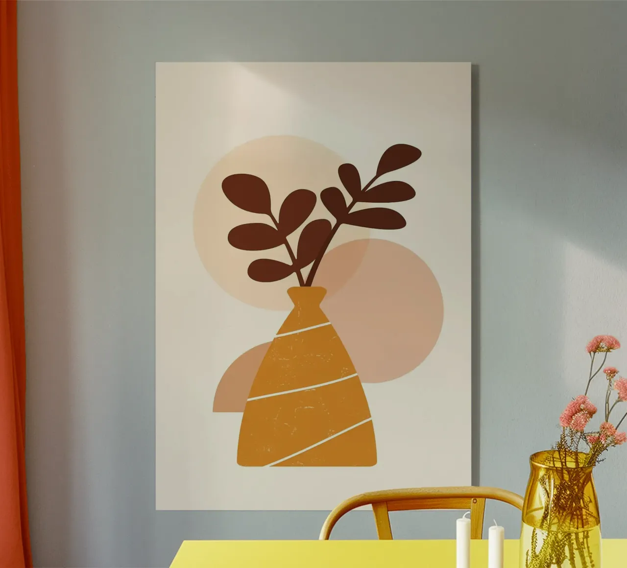 vaso plexiglass da Abstract Botanical Art