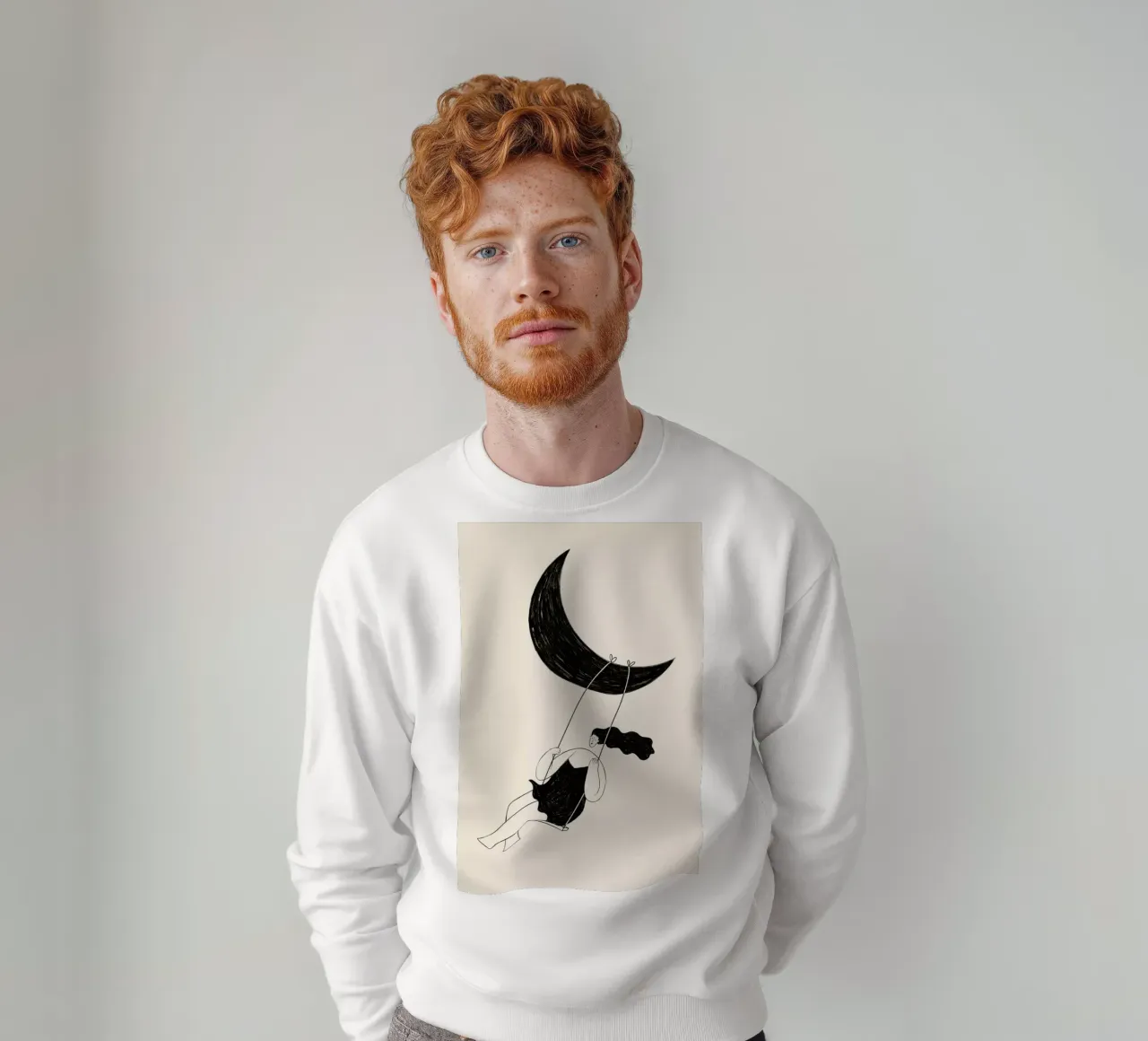 Crescent Swing sweatshirt van Graphite