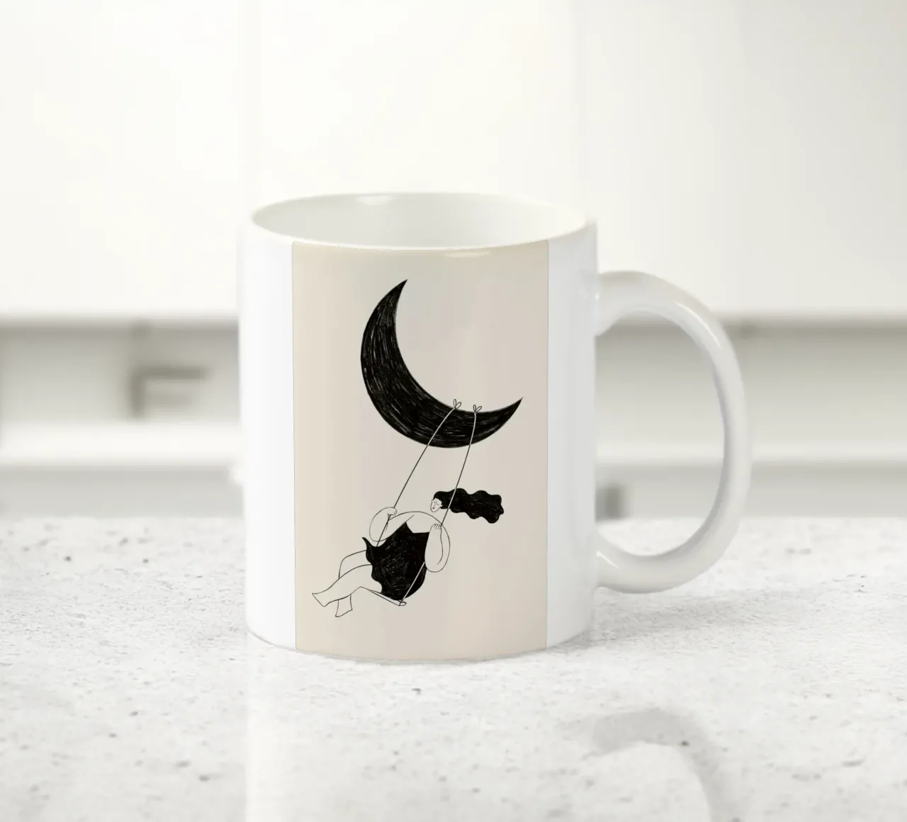 Crescent Swing tazza in ceramica da Graphite