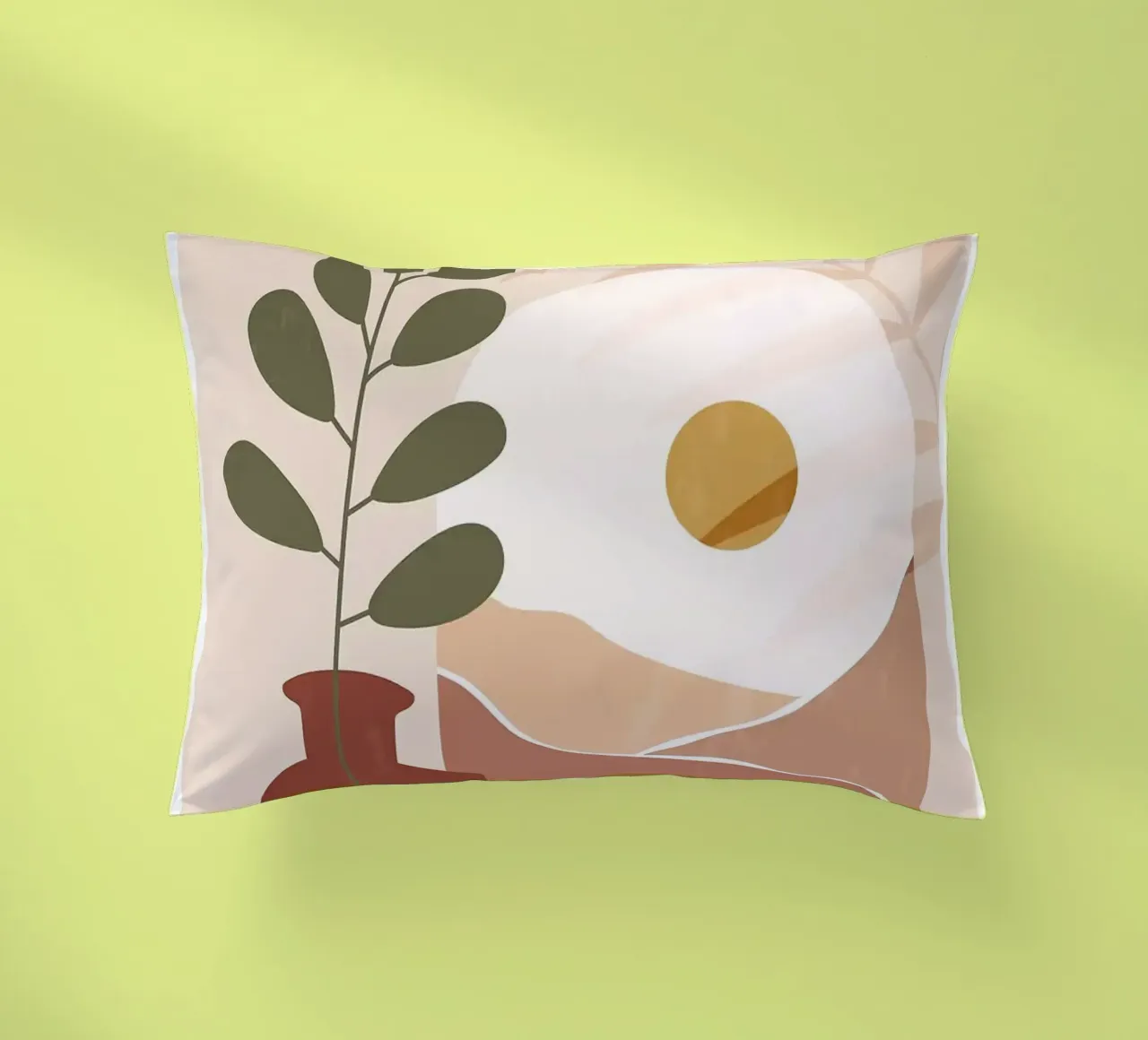 vaso cuscino da Abstract Botanical Art
