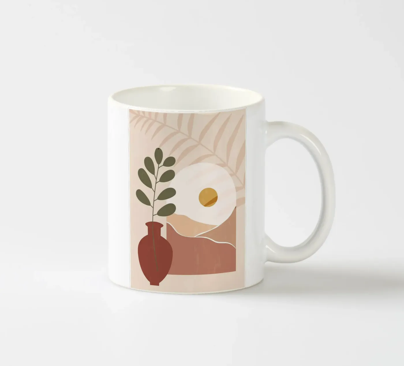 vase ceramic mug by Abstract Botanical Art