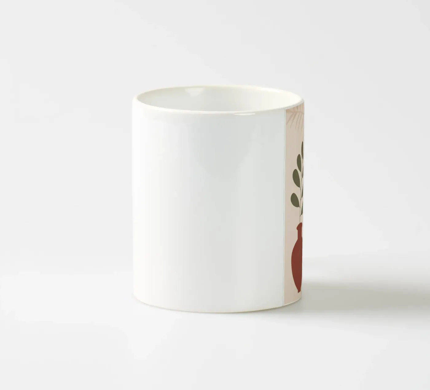 vase ceramic mug by Abstract Botanical Art
