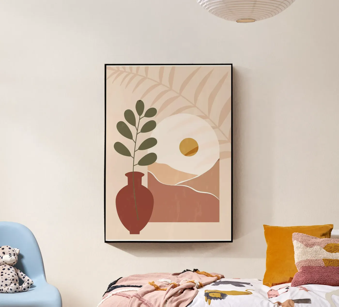vaas acryl van Abstract Botanical Art