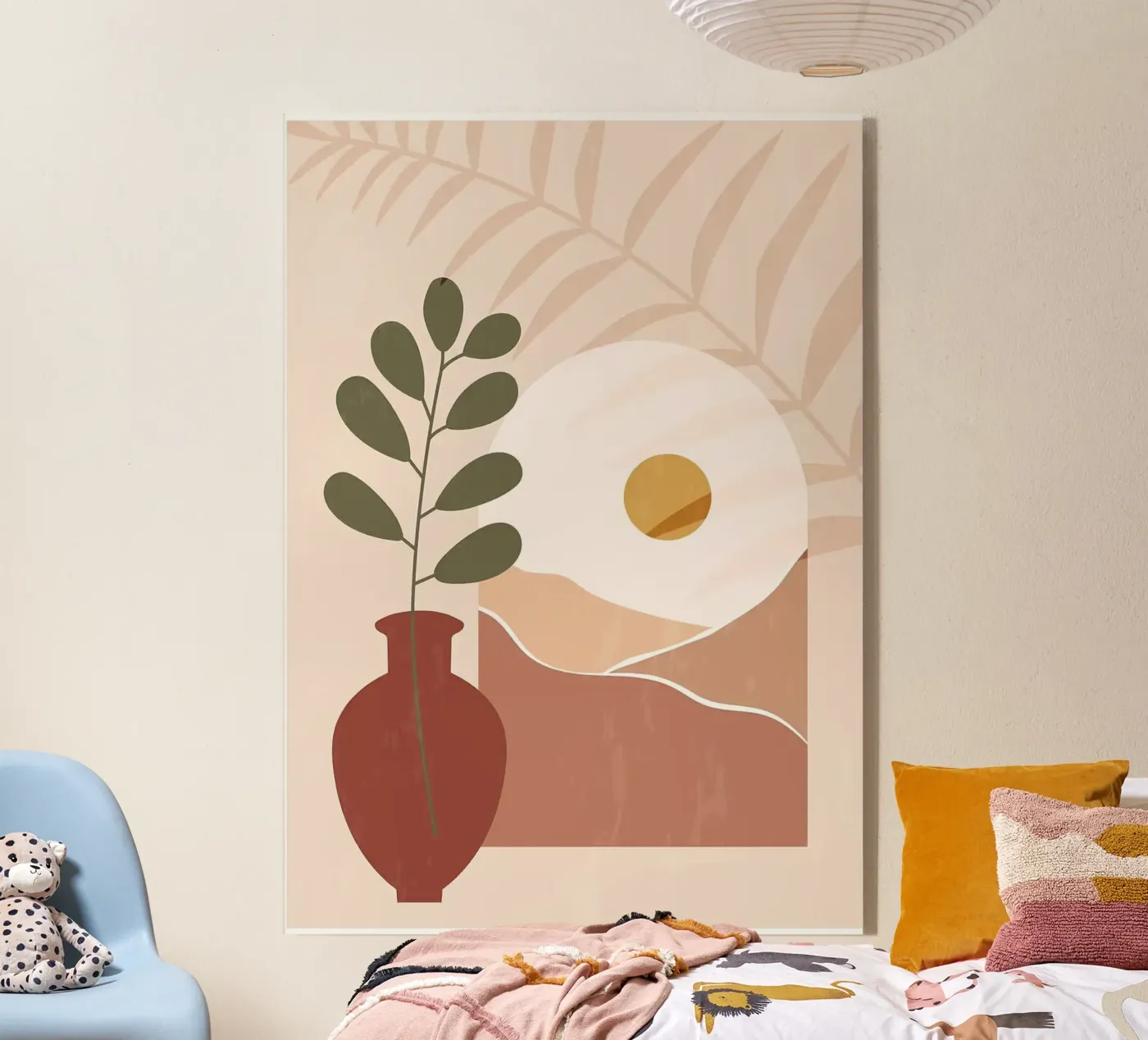 vaas acryl van Abstract Botanical Art