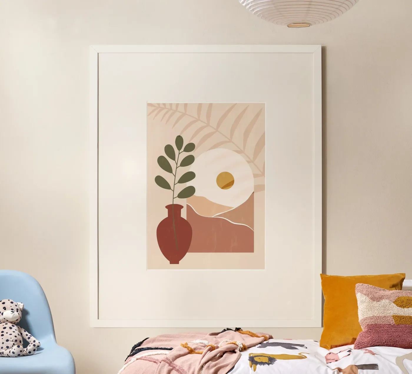 vaas poster van Abstract Botanical Art