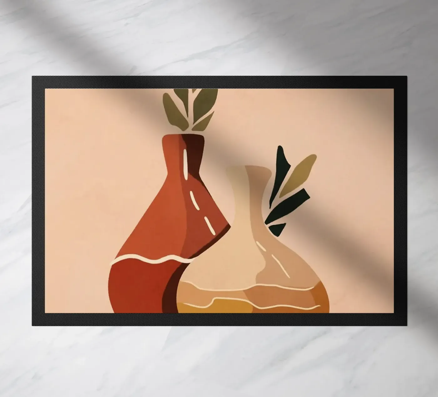 vase Fußmatte von Abstract Botanical Art