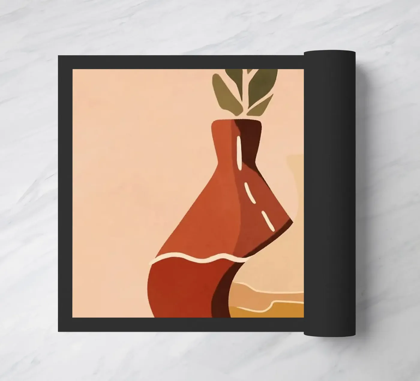 vase Fußmatte von Abstract Botanical Art