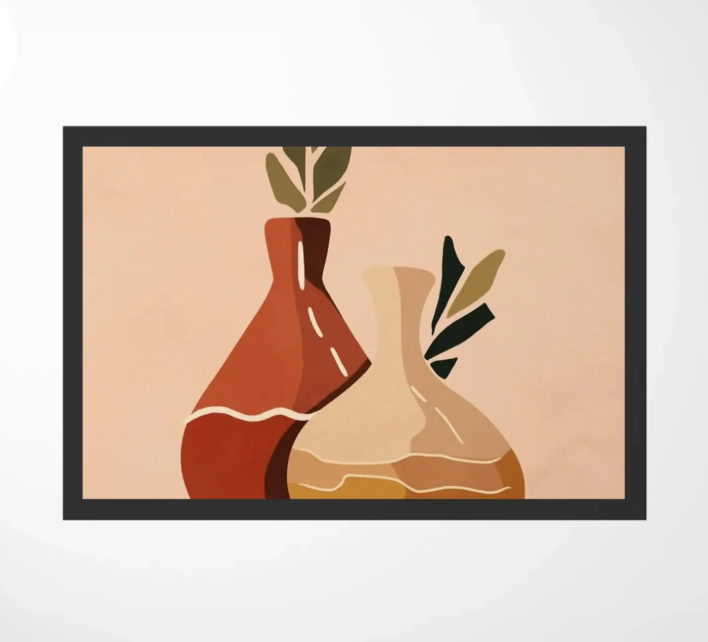 vase Fußmatte von Abstract Botanical Art