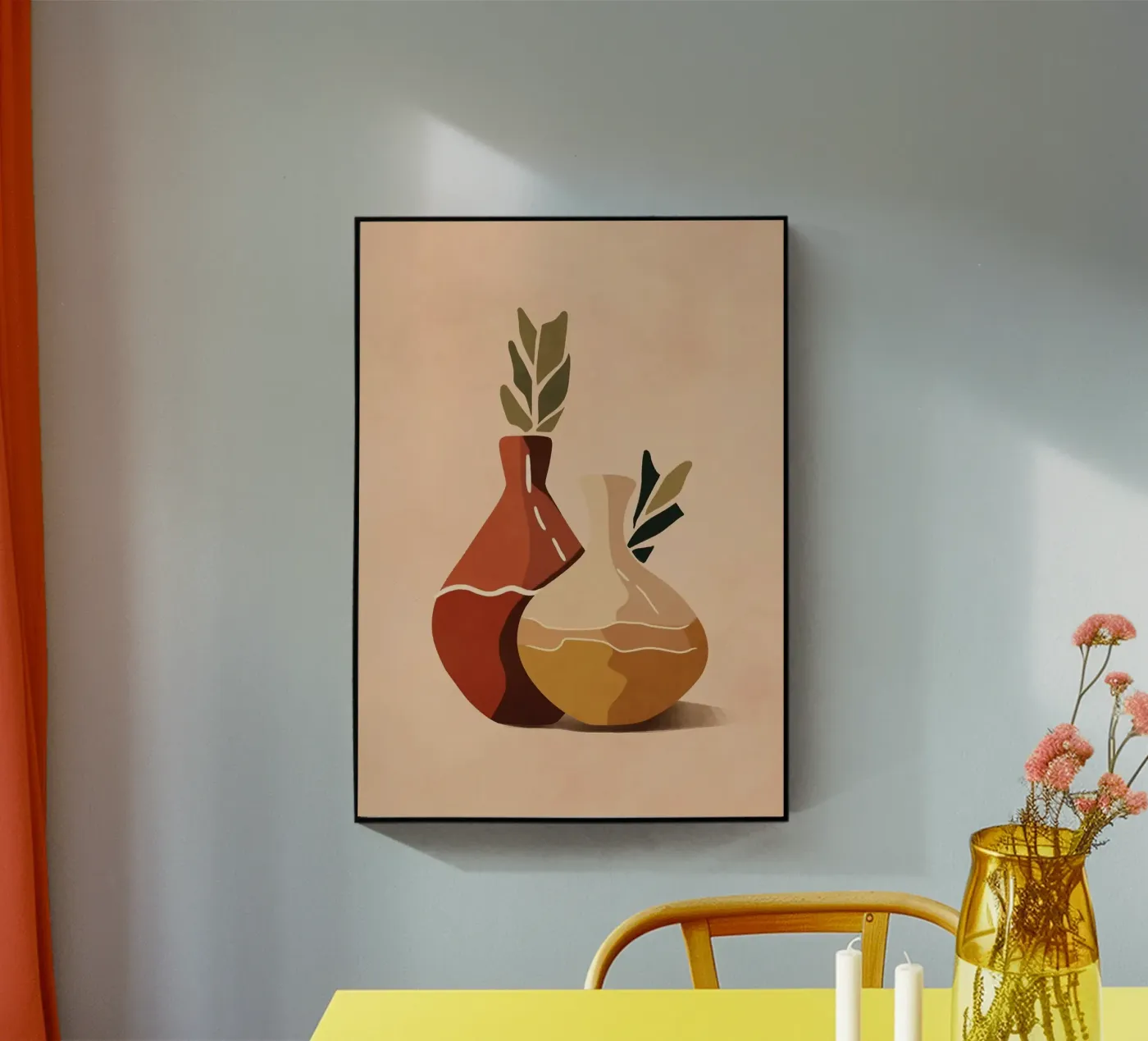 vase plexiglas de Abstract Botanical Art