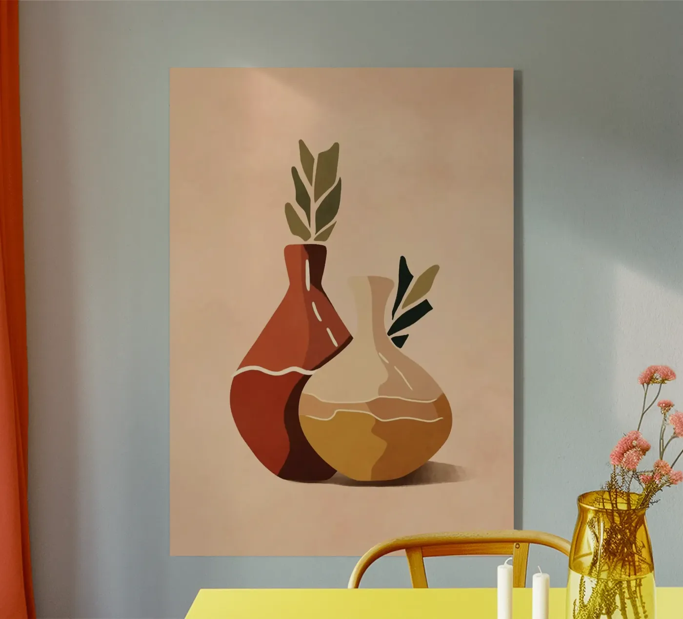 vase plexiglas de Abstract Botanical Art