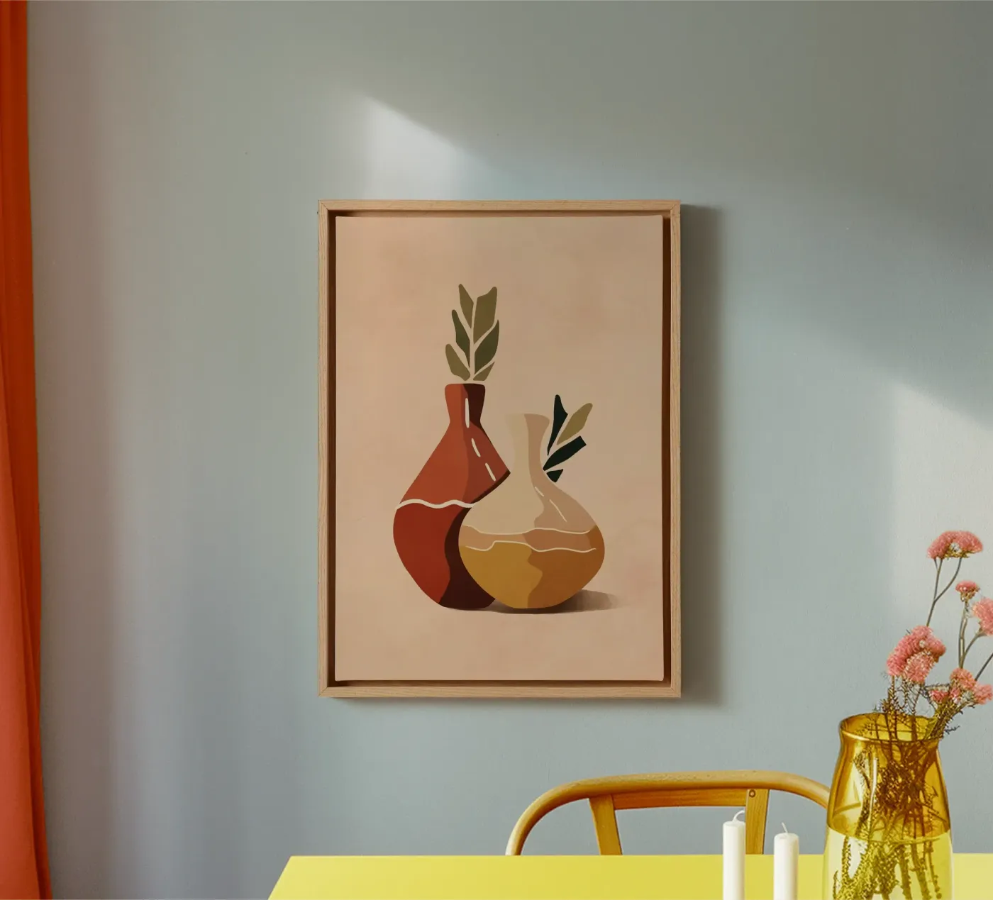 vaso tela da Abstract Botanical Art