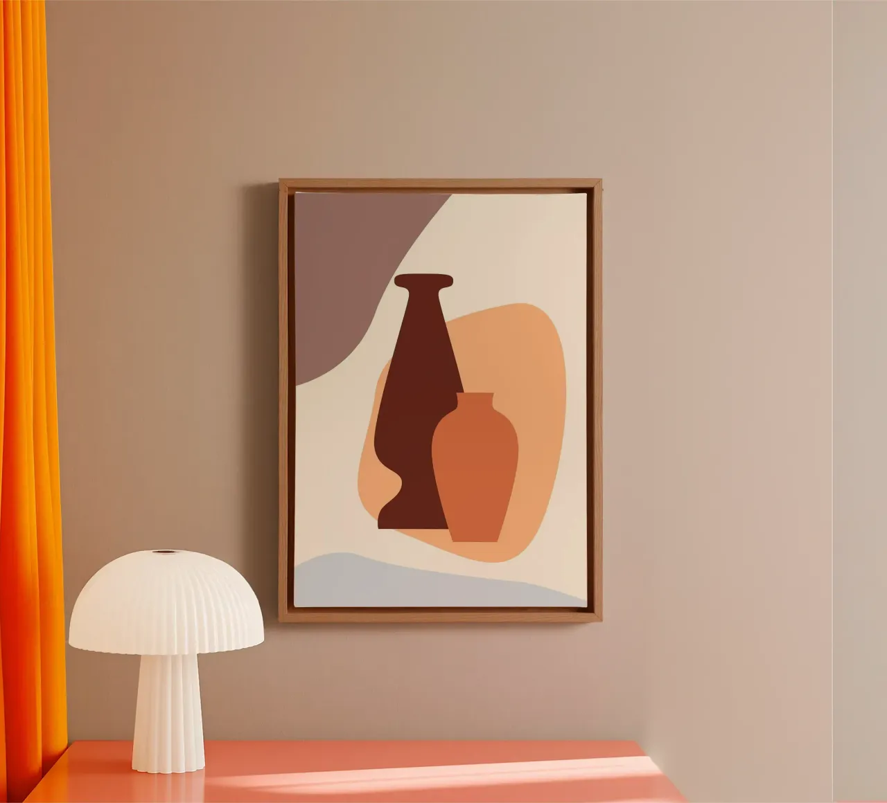 vase canvas by Abstract Botanical Art