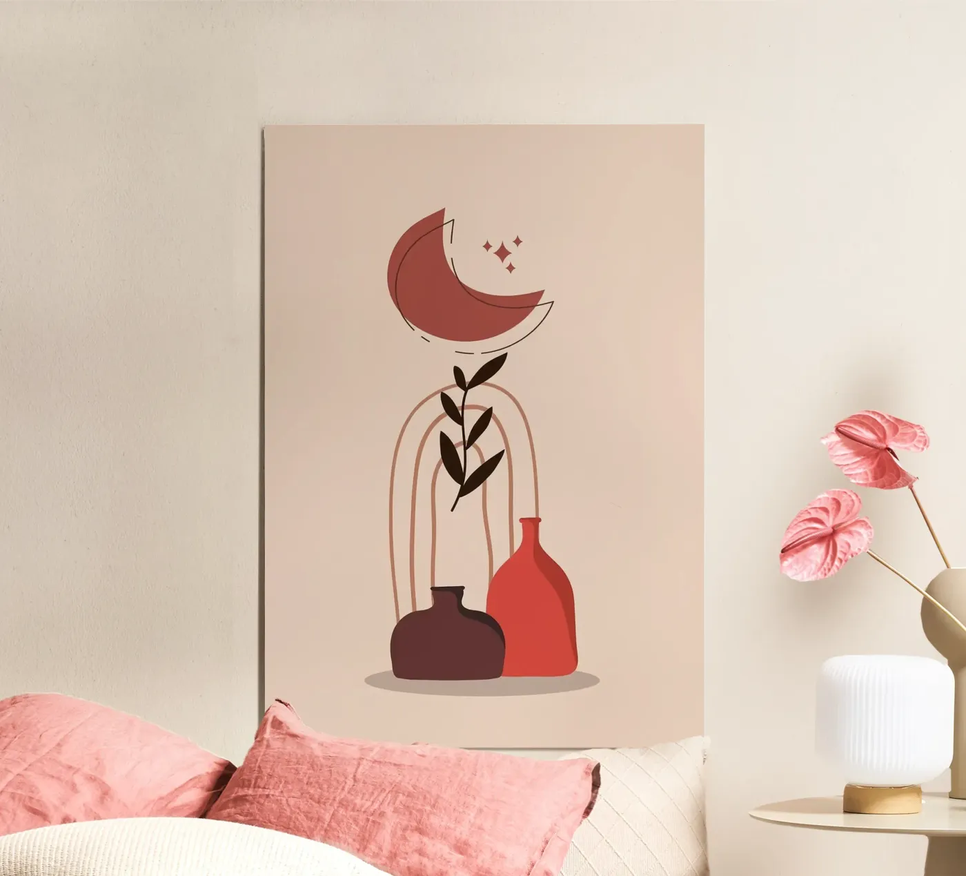 Vasen Poster von Abstract Botanical Art