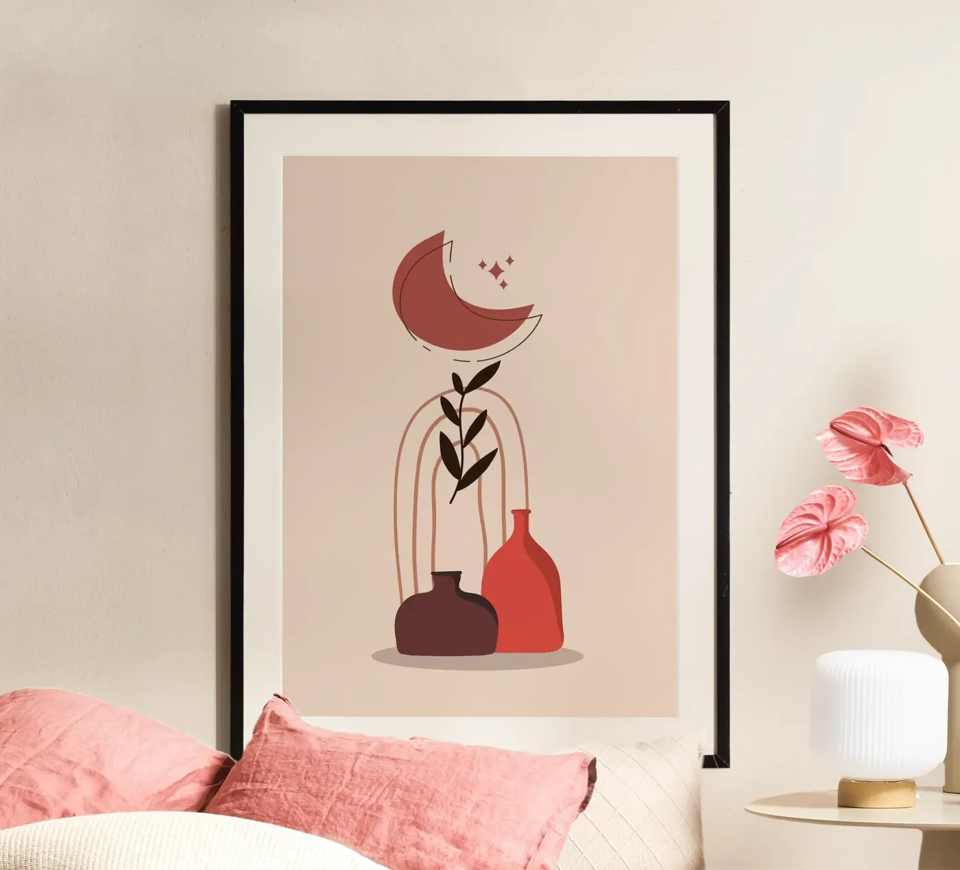 Vasen Poster von Abstract Botanical Art