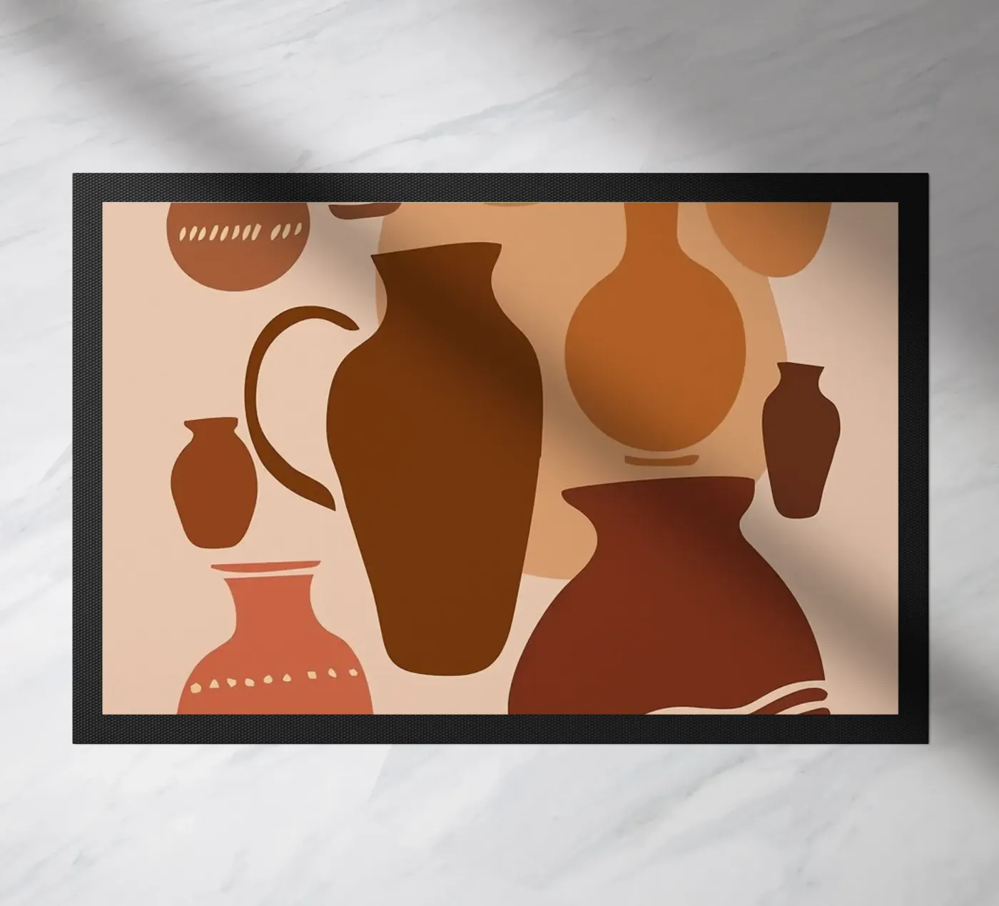 vases doormat by Abstract Botanical Art