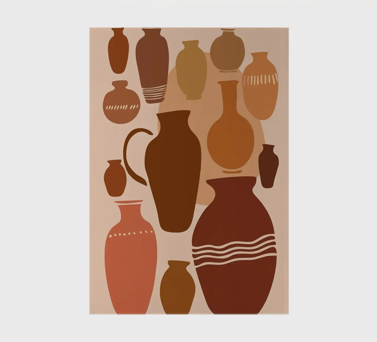 vases notebook by Abstract Botanical Art