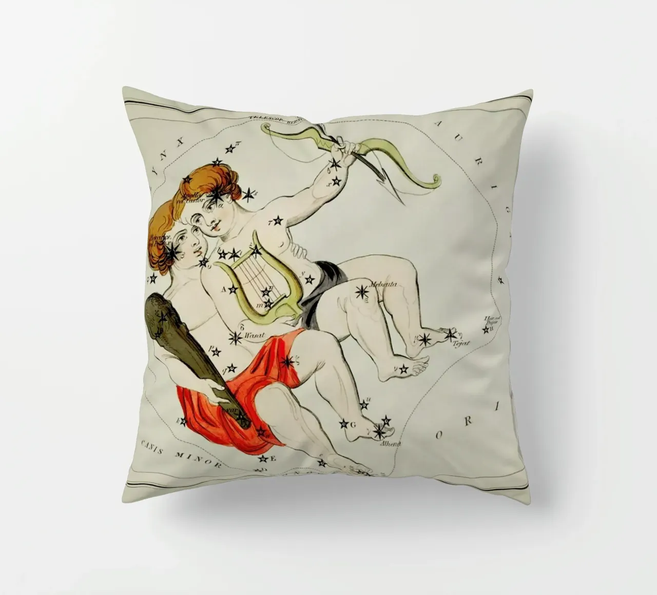 Gemini cuscino da Vintage by JUNIQE