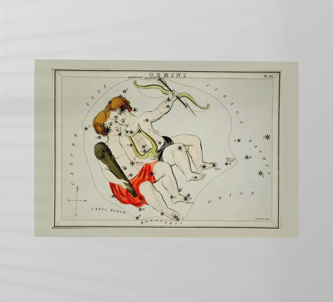 Gemini pellicola backlit da Vintage by JUNIQE