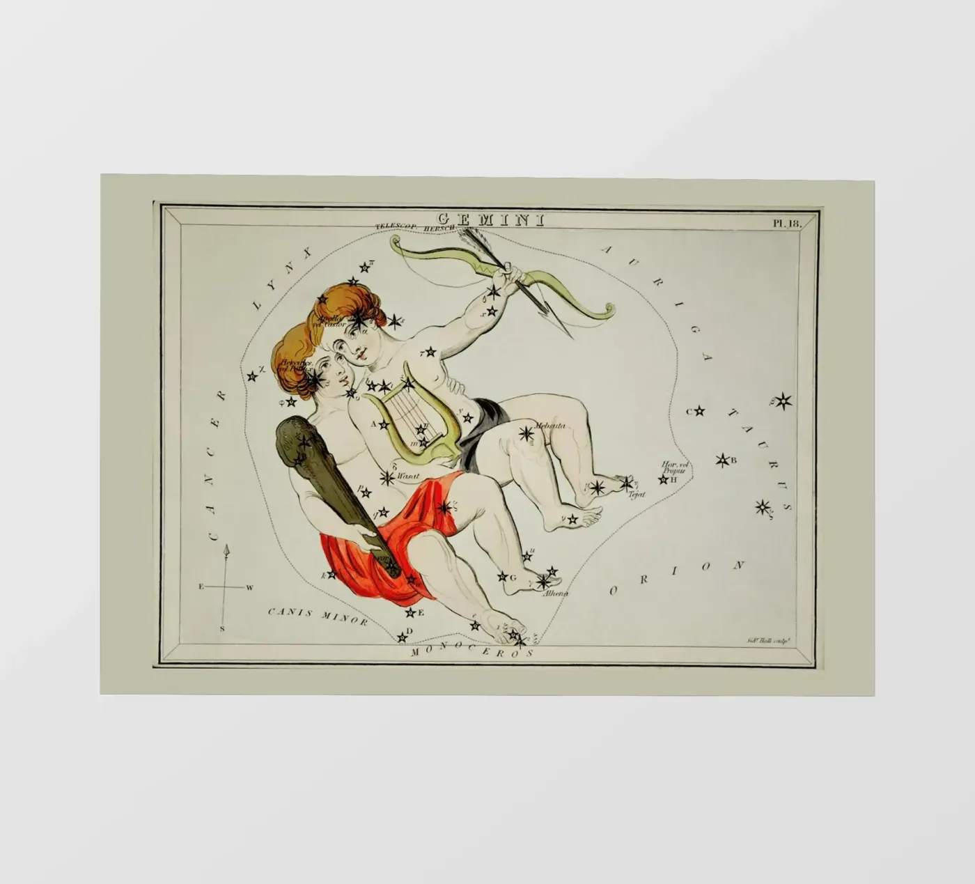 Gemini pellicola backlit da Vintage by JUNIQE