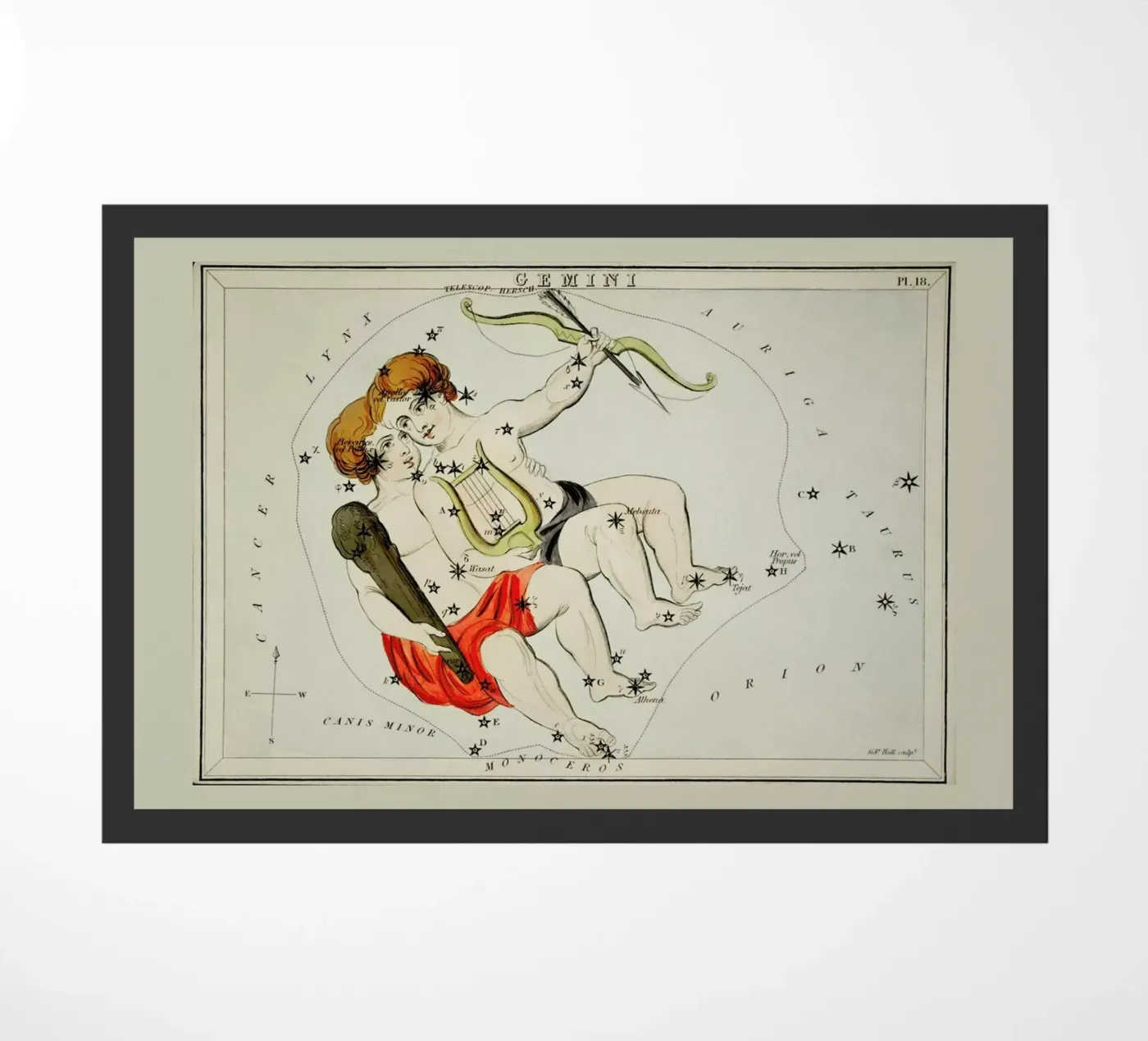 Gemini doormat by Vintage by JUNIQE