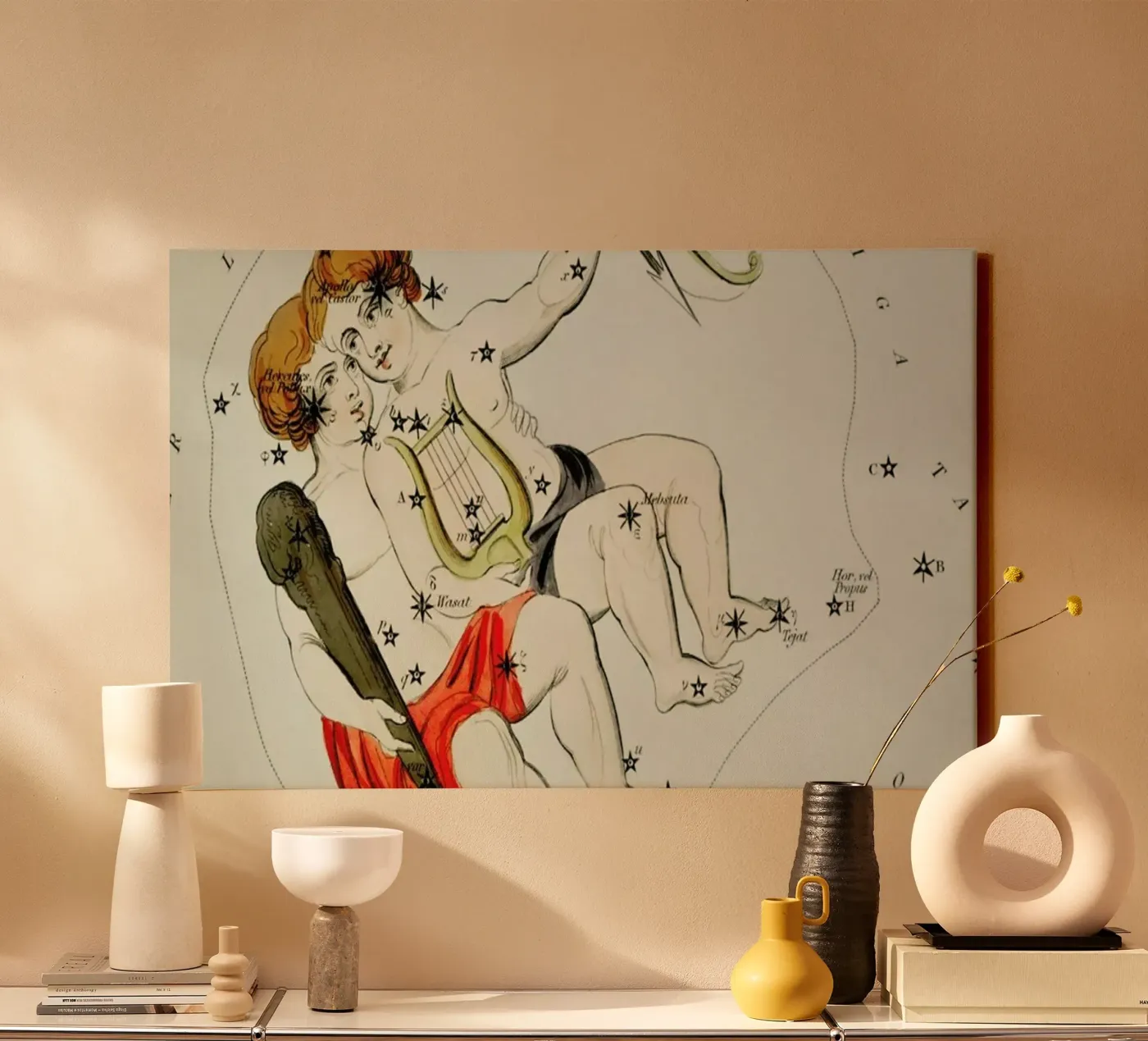 Gemini tela da Vintage by JUNIQE