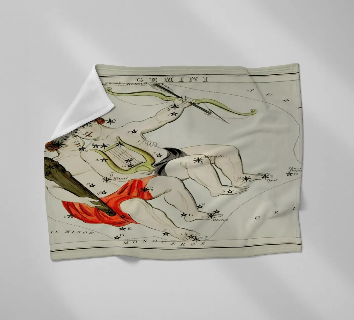 Gemini Fleecedecke von Vintage by JUNIQE