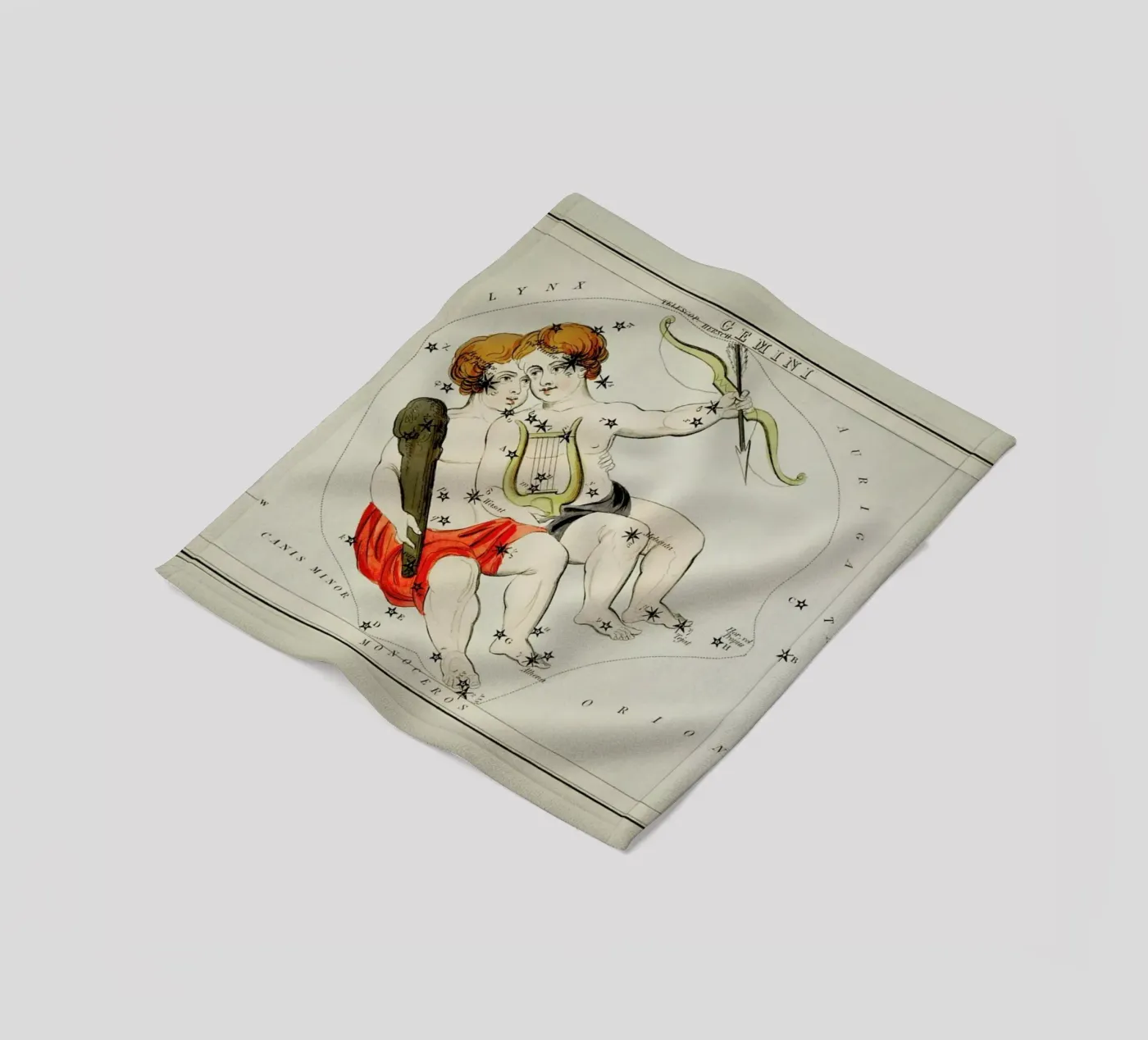 Gemini fleecedeken van Vintage by JUNIQE