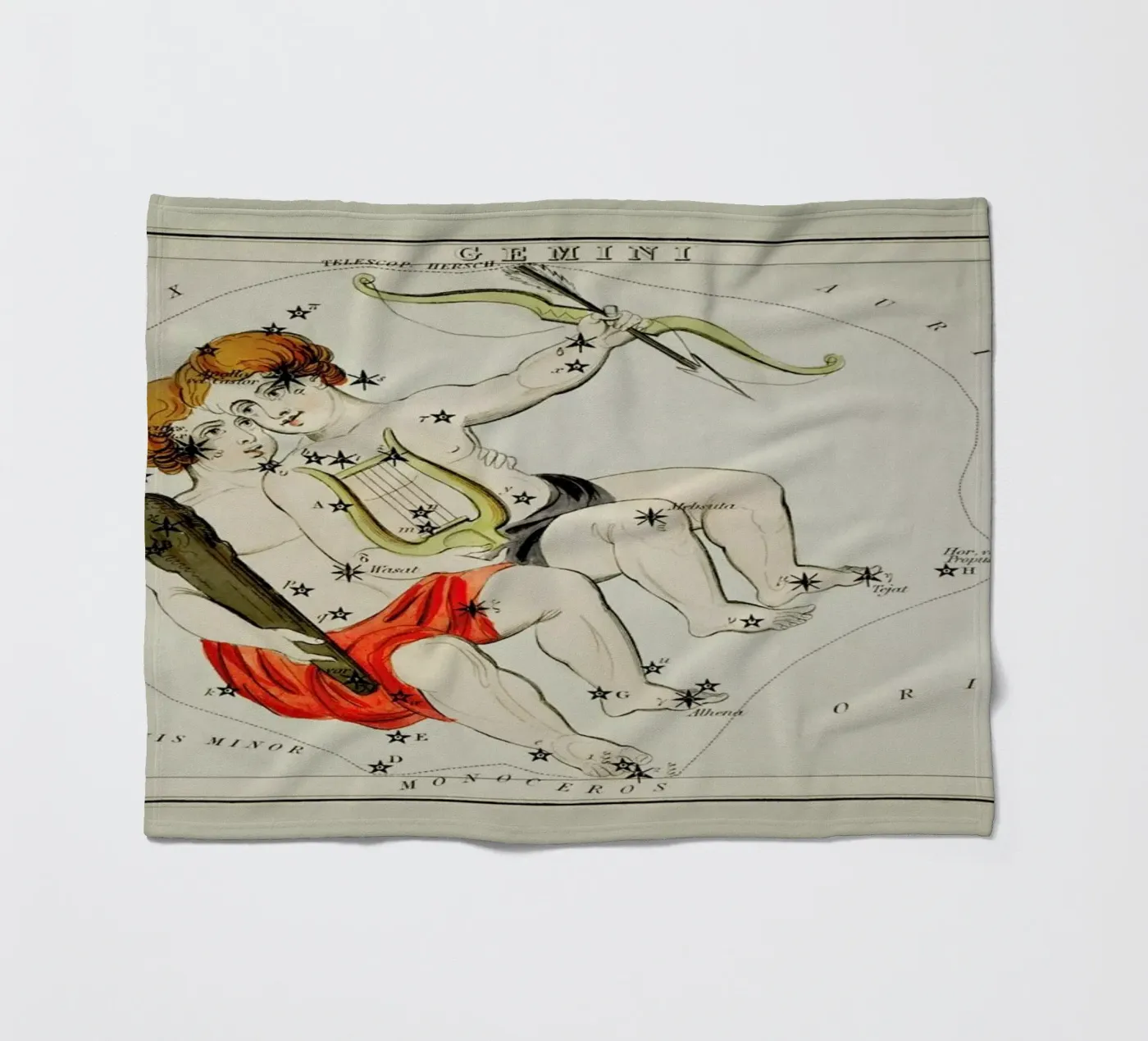 Gemini Fleecedecke von Vintage by JUNIQE