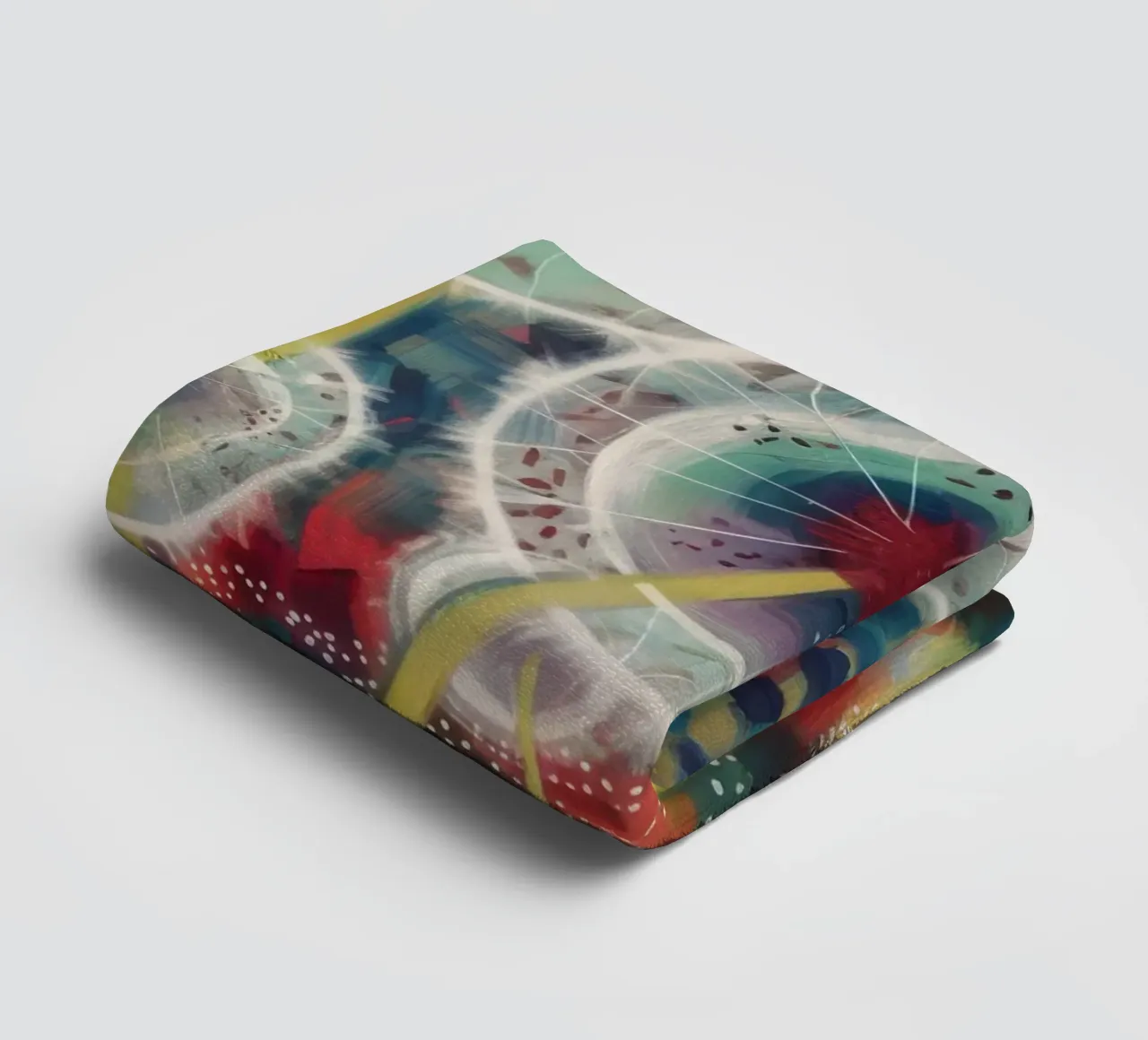 Whimsical Dandelion Dreams towel by Verve Pigments