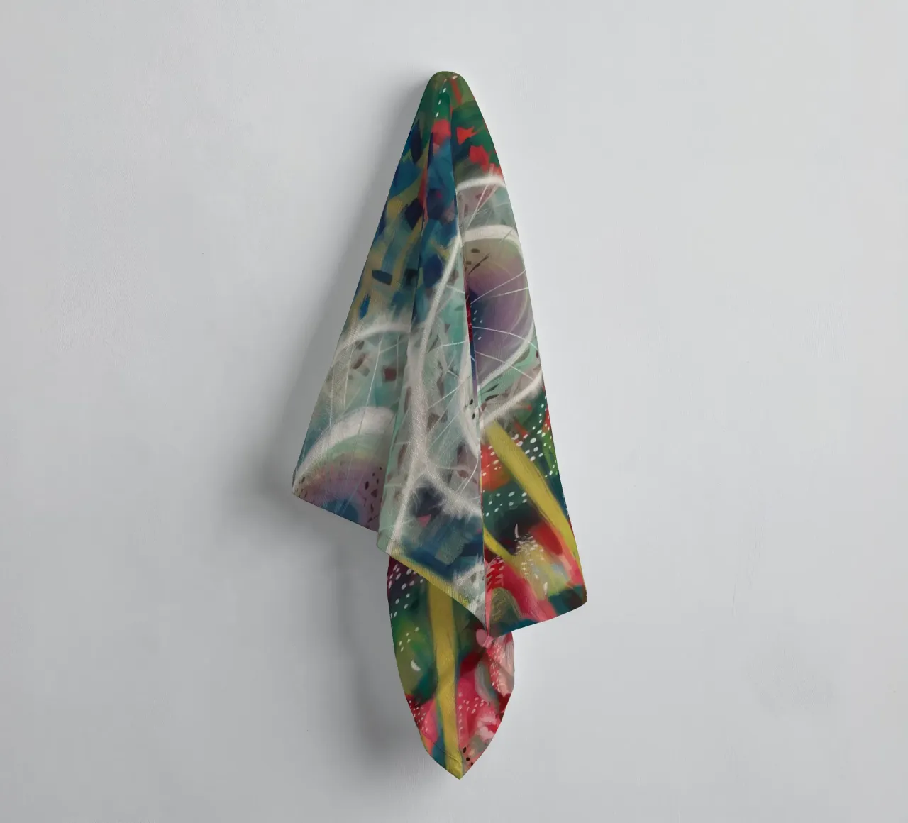 Whimsical Dandelion Dreams towel by Verve Pigments