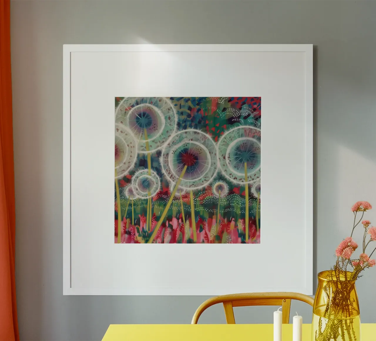 Sueños caprichosos de diente de león hahnemühle de Verve Pigments