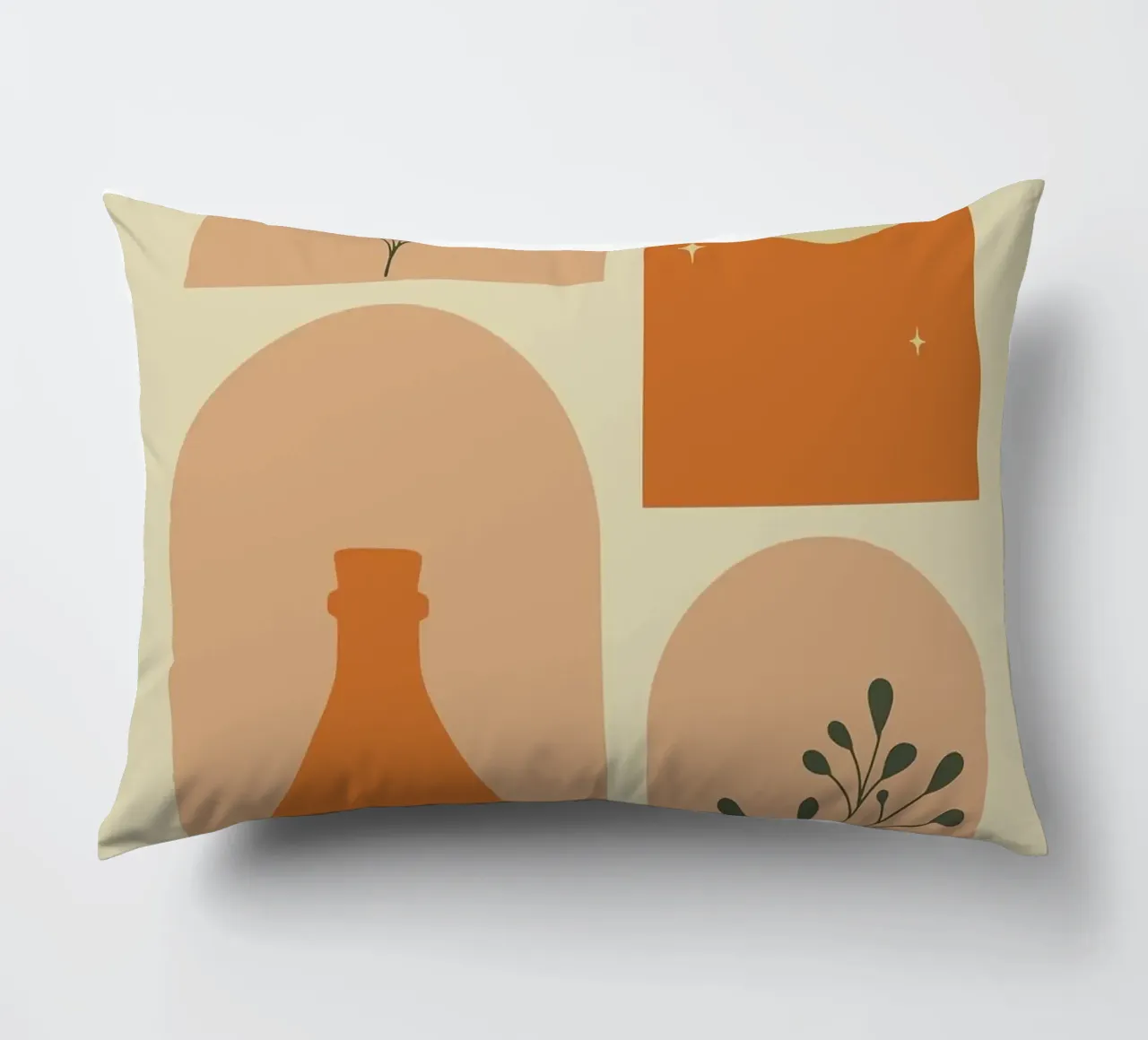 vaso cuscino da Abstract Botanical Art