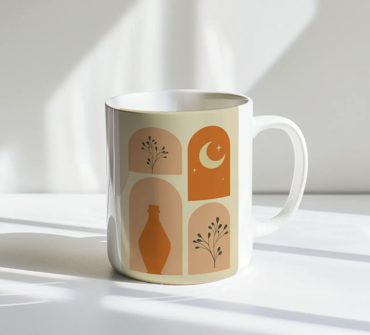 vaso tazza in ceramica da Abstract Botanical Art