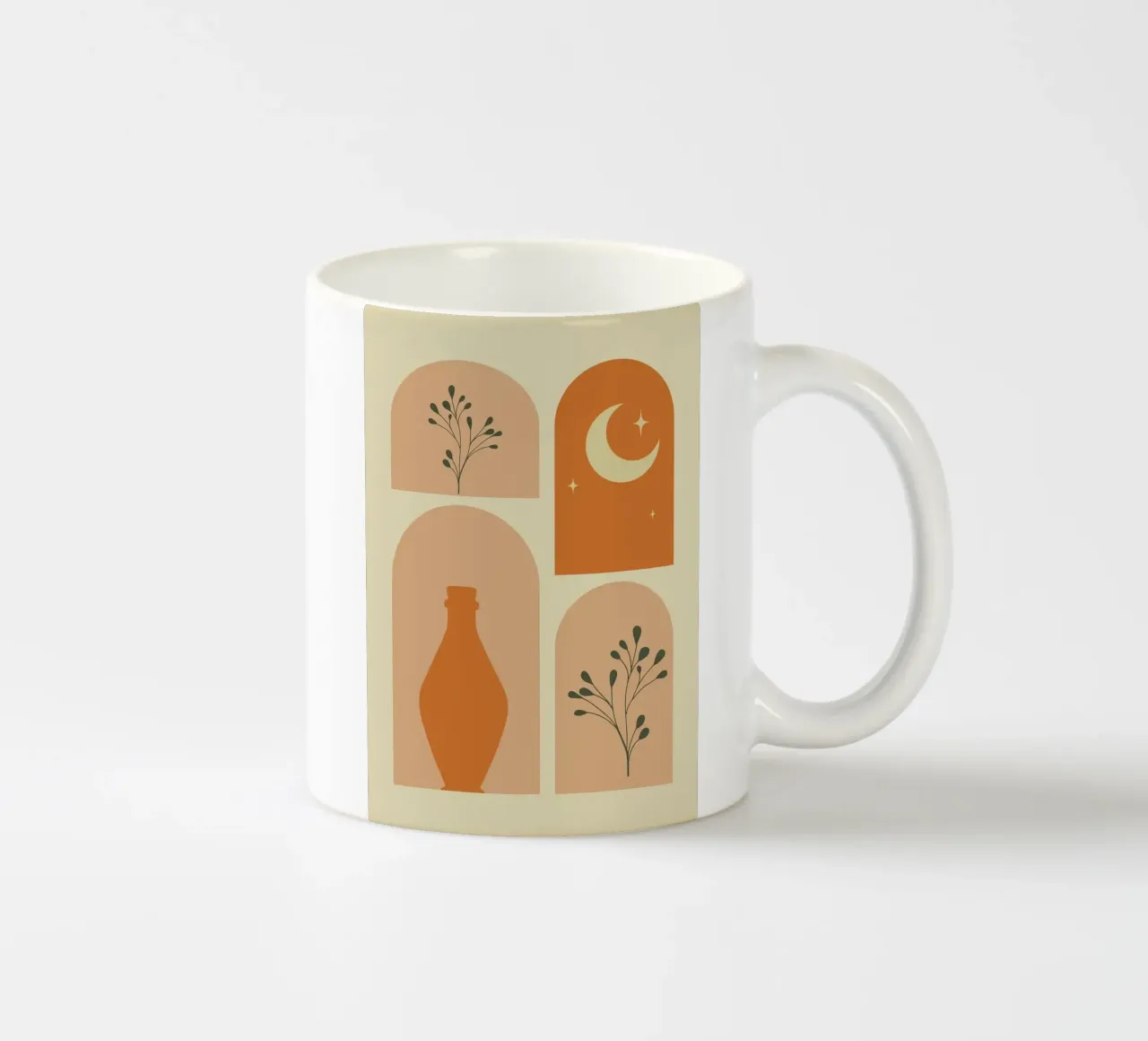 vaso tazza in ceramica da Abstract Botanical Art