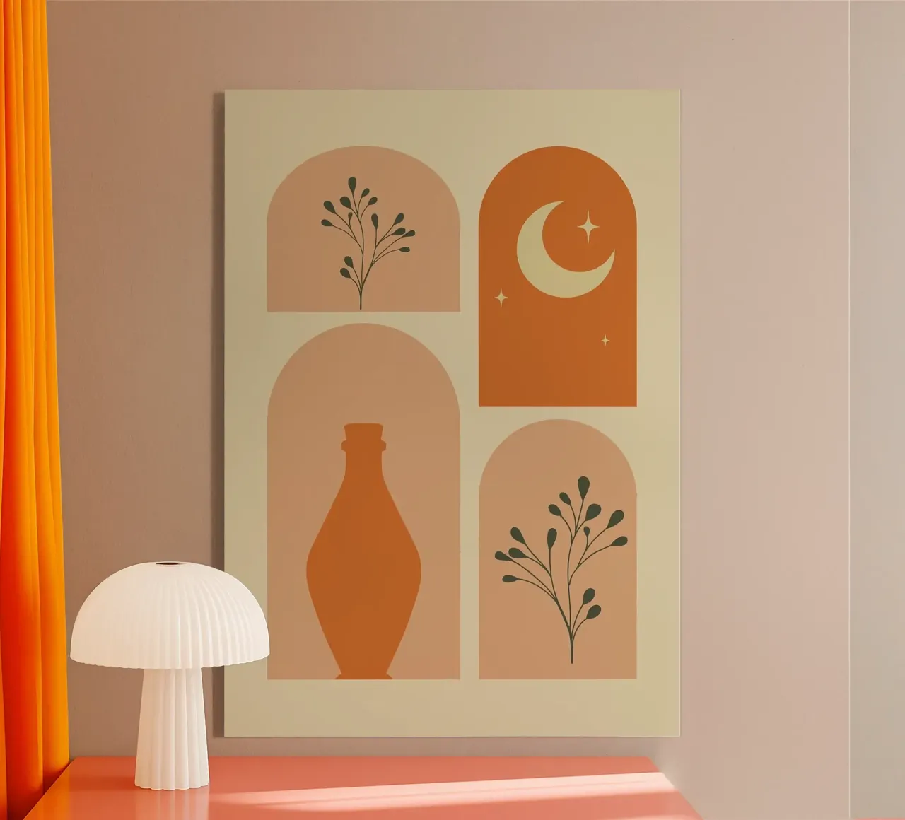 vaso plexiglass da Abstract Botanical Art