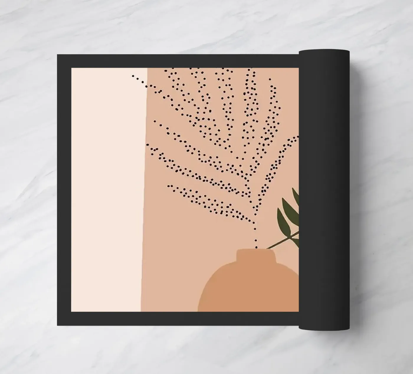 vase paillasson de Abstract Botanical Art