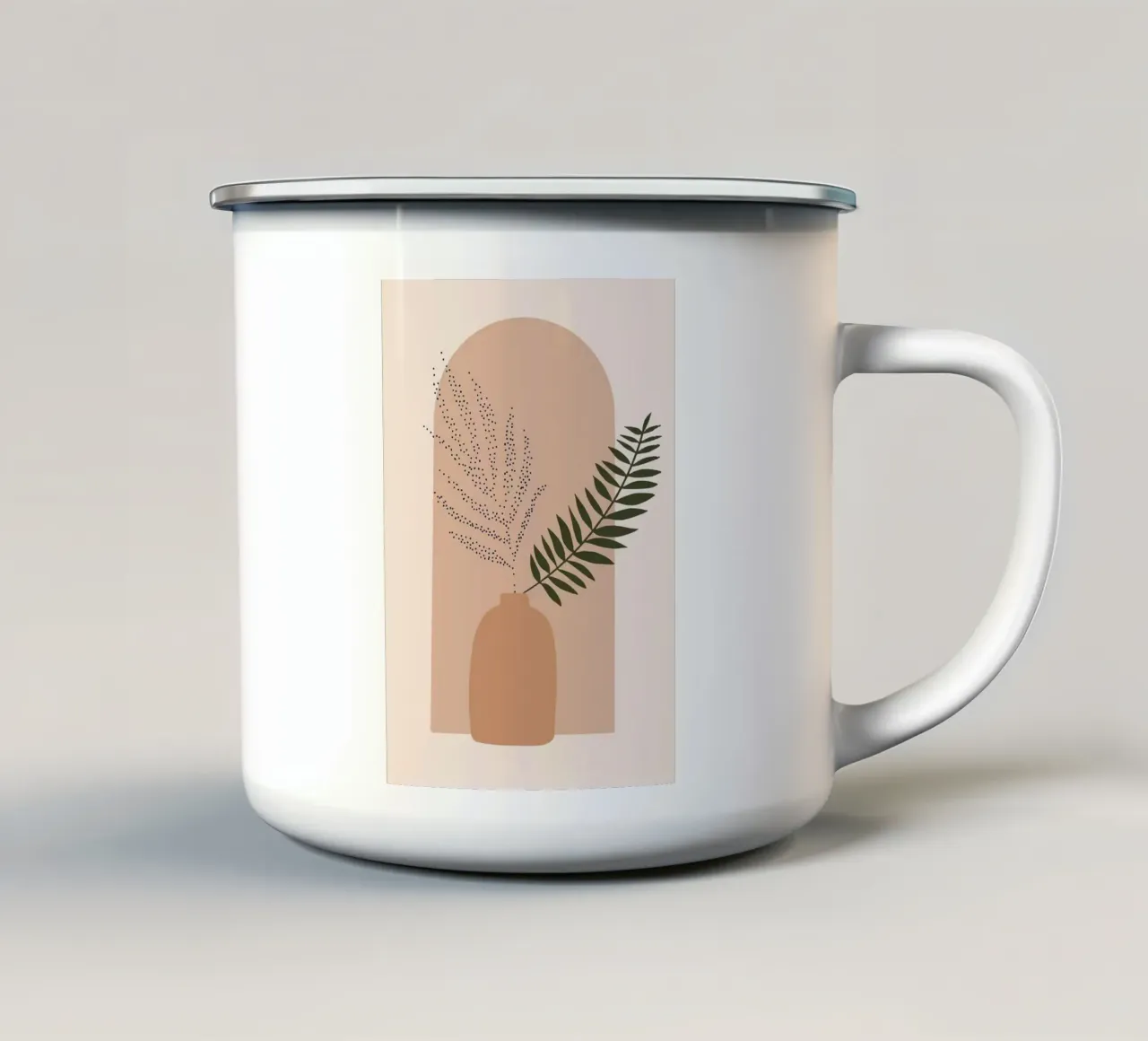 vaso tazza in smalto da Abstract Botanical Art